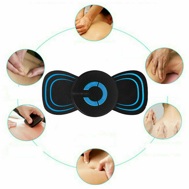 Mini Portable Electric Neck Massager Shoulder Back Physiotherapy Massager Vibration Sticker