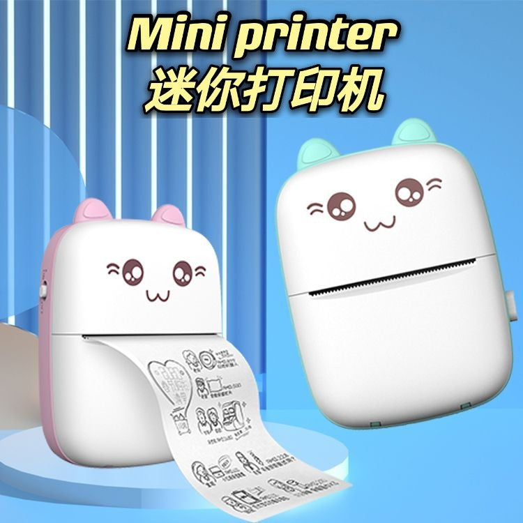 Student Pocket Mini Wrong Question Shooting Search Question Label Portable Office Thermal Printer Adhesive Sticker